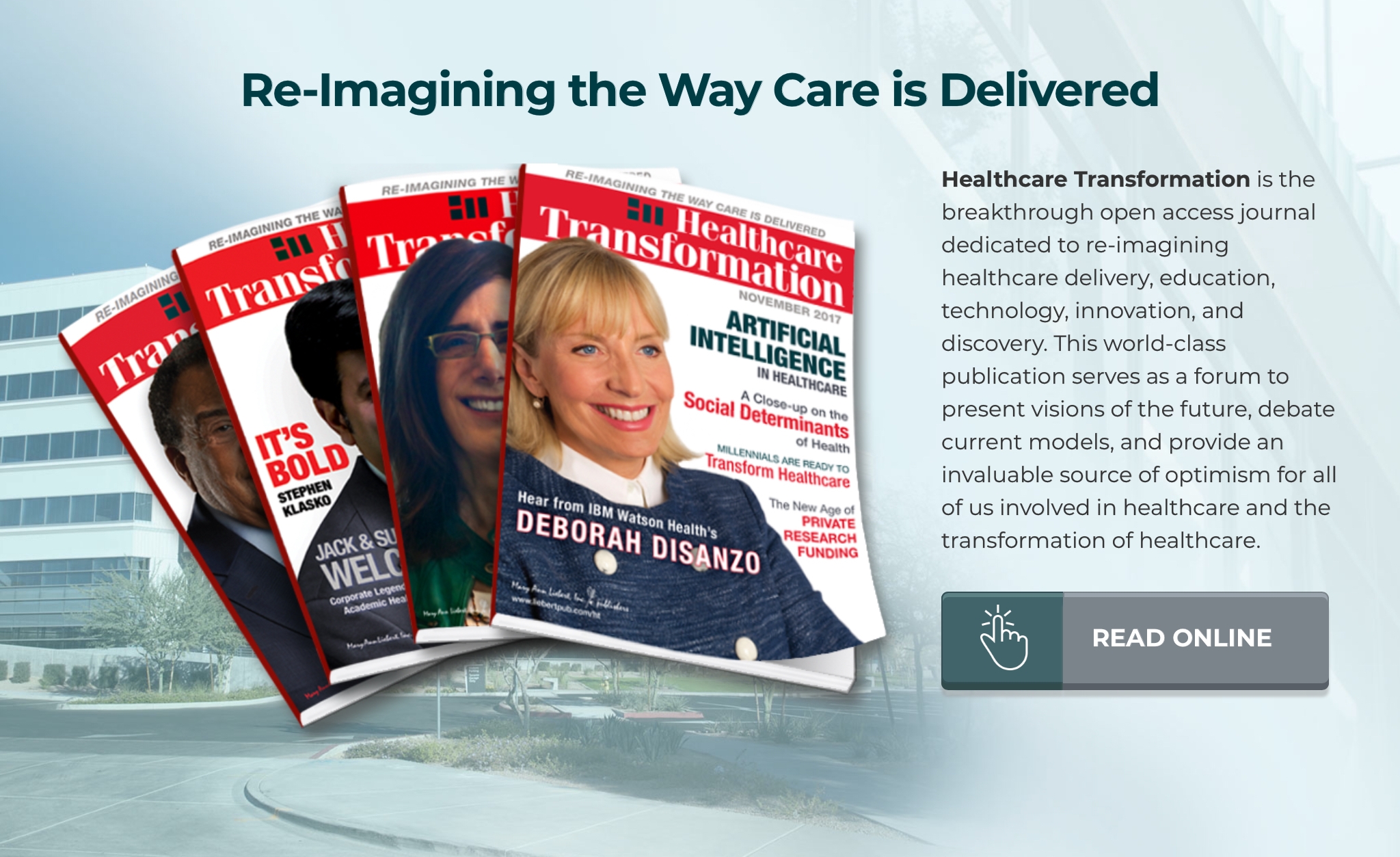 Read more about the article Publication News: Open Access Journal on Healthcare Transformation